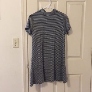 High neck swing dress